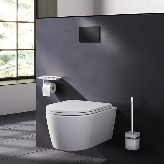 Инсталляция для подвесного унитаза AM.PM Pro I012704.9038 с пневм. клавишей черный матовый-4