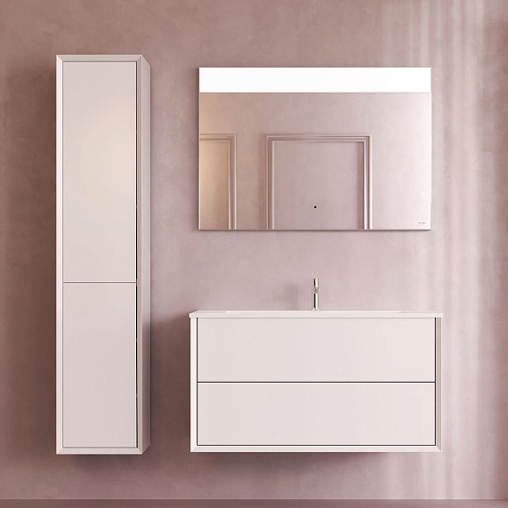 Тумба с раковиной 100 AM.PM Libre M60-FHX1002WM-WPC100SWM подвесная белая матовая-3