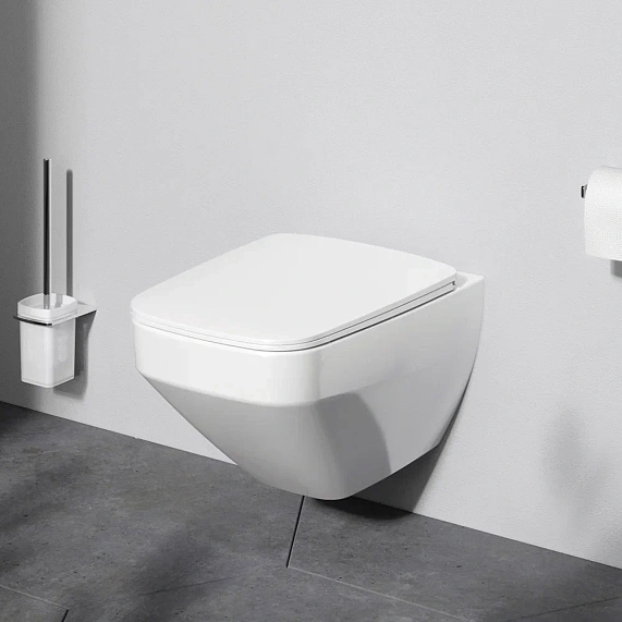 Унитаз подвесной  с инсталляцией AM.PM Inspire 2.0 IS450A38.50A1700 сиденьем микролифт, черной сенс. клавишей-2