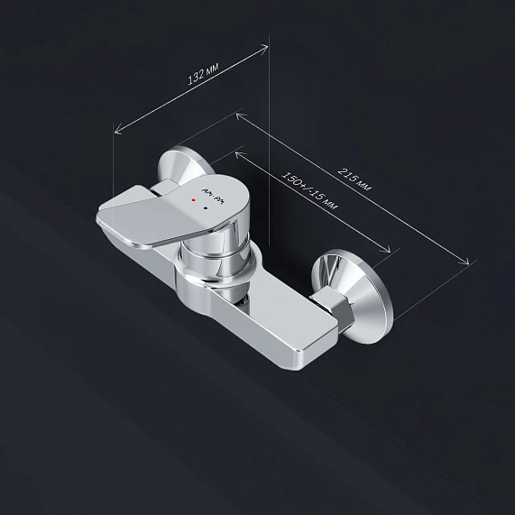 Смеситель для душа AM.PM X-Joy F85A20000 хром-6