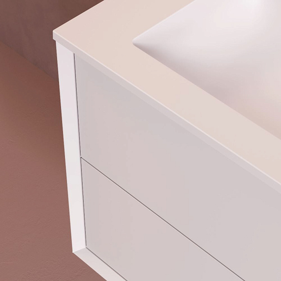 Тумба с раковиной 80 AM.PM Libre M60-FHX0802WM-WPC080SWM подвесная белая матовая-4