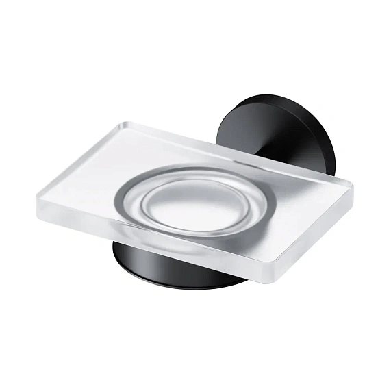 Мыльница стеклянная настенная AM.PM X-Joy A85A34222 черная-6