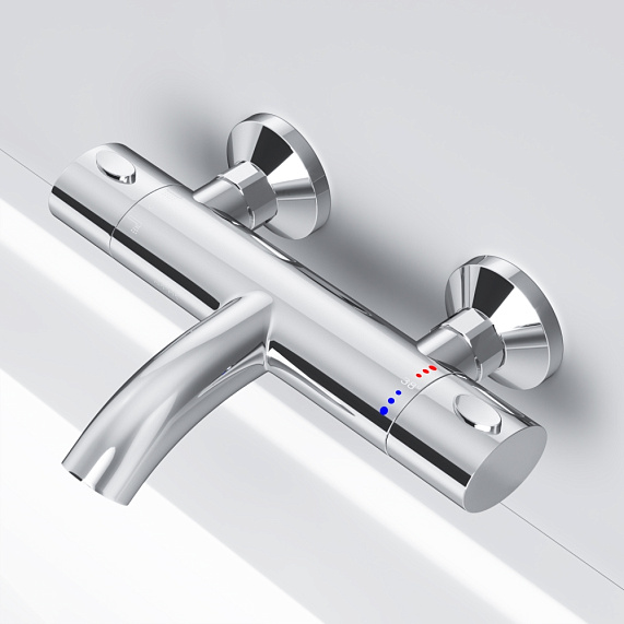 Смеситель для ванны и душа AM.PM Sense F7550064 термостат, хром-2