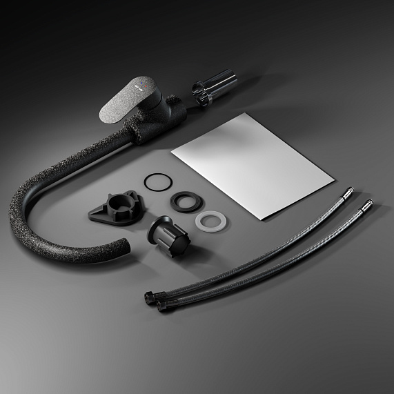 Смеситель для кухни AM.PM Like F8007122 высокий, черный-7