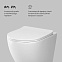Унитаз подвесной AM.PM Like C801900SC торнадо безободковый с сиденьем микролифт, белый
