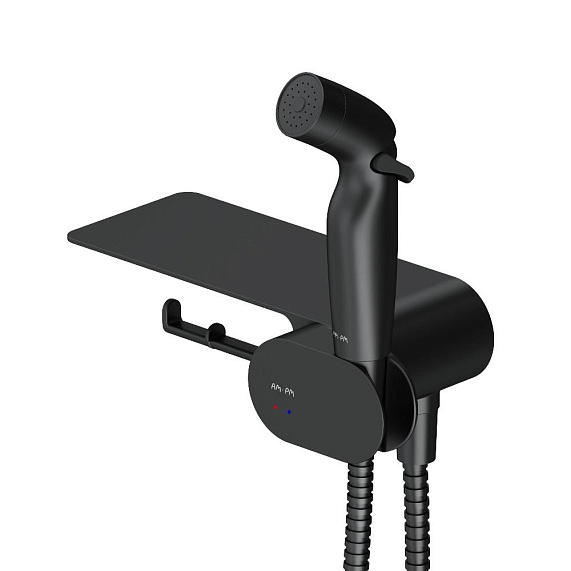 Набор унитаз подвесной AM.PM X-Joy CK85H0803B с черным гигиеническим душем-6