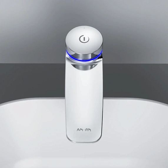 Смеситель для раковины (умывальника) AM.PM Inspire 2.0 F50A93400 высокий с термостатом, донным клапаном, электронный, хром-3