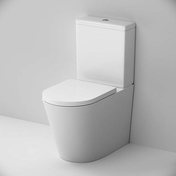 Унитаз напольный AM.PM Func C8F8600SC безободковый с сиденьем микролифт, белый-2