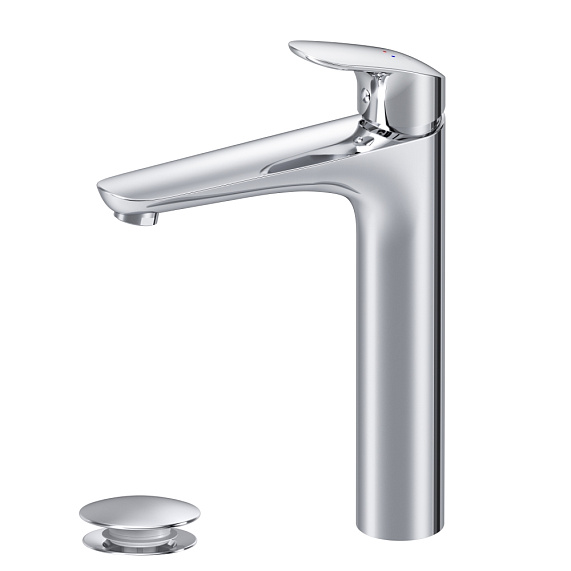 Смеситель для раковины (умывальника) AM.PM Like F8092200 высокий с донным клапаном, хром-7