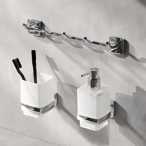 Дозатор для мыла настенный стеклянный AM.PM Gem A9036900 хром-5