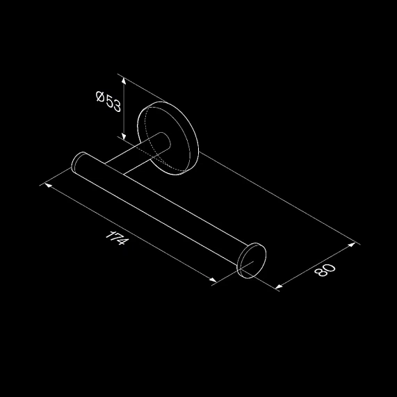 Держатель для туалетной бумаги настенный AM.PM X-Joy A85A34122 черный-7