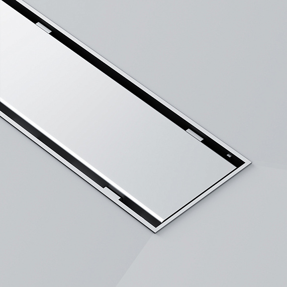 Душевой трап (лоток) 60 AM.PM PrimeFlow W02SC-U11-060-04SB комбинированный затвор со стальной матовой решеткой под плитку-19