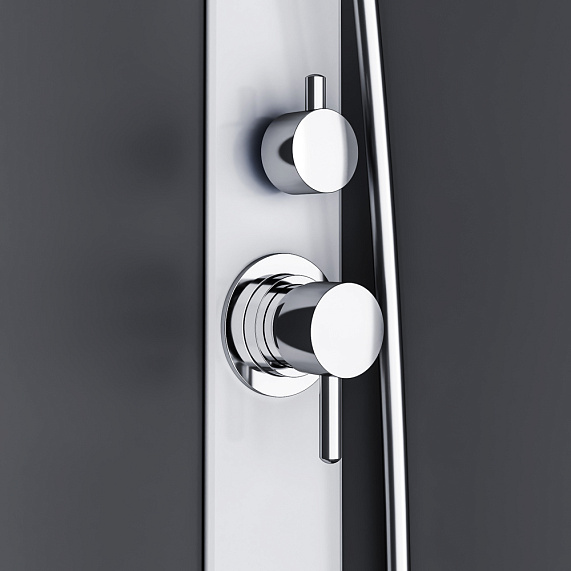 Душевая кабина 90x90 AM.PM X-Joy W88C-301-090GG профиль графит, низкий поддон-5