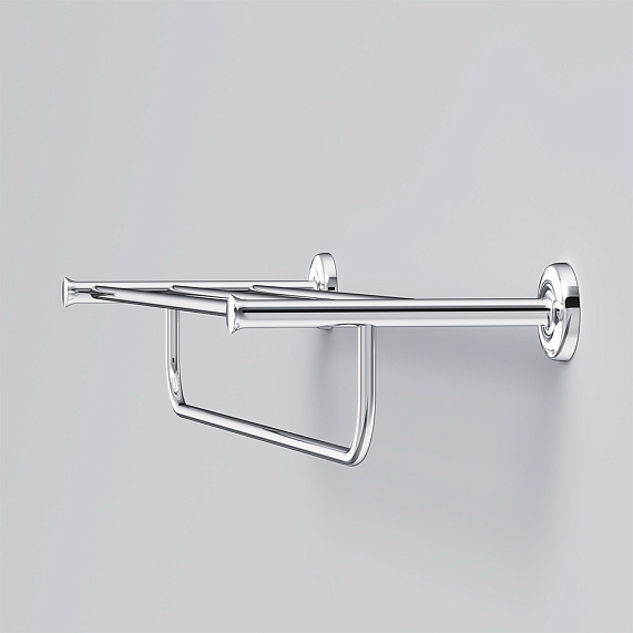 Полка для полотенец AM.PM Like A8037700 с вешалкой, хром-4