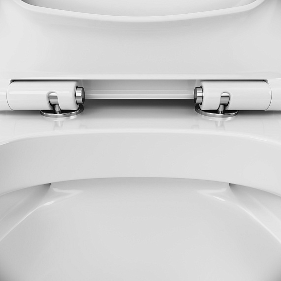 Унитаз напольный AM.PM Gem C908601SC безободковый с сиденьем микролифт, белый-9