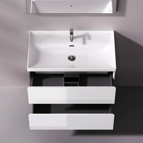 Тумба с раковиной 80 AM.PM Above M9X-FHX0802WG-WCC0800WG подвесная белая глянцевая-1