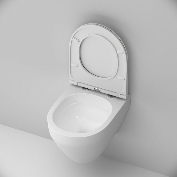 Унитаз подвесной AM.PM Spirit 2.0 C701700MWSC безободковый с сиденьем микролифт, белый матовый-4